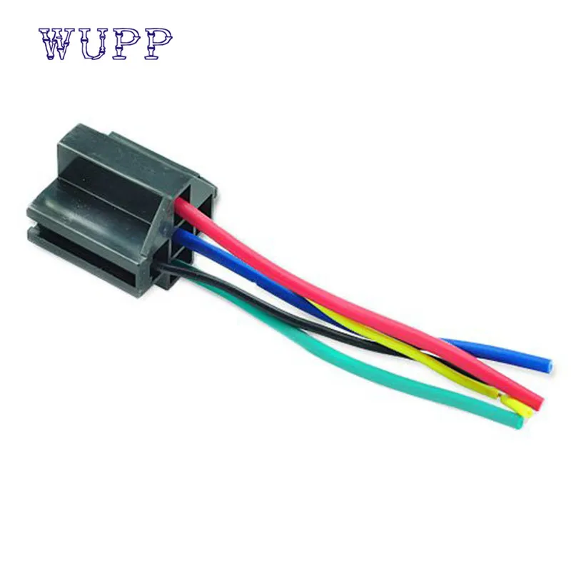 Wire Relay Socket 5 Pin Cable Harness Connector Dc 12v For Auto Car Soquete Enchufe Fashion