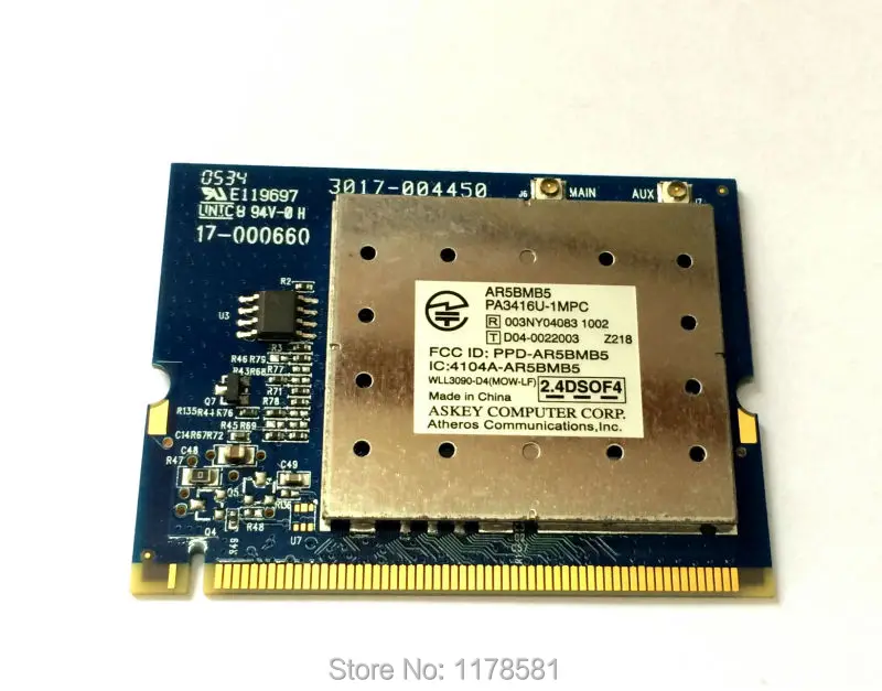 Беспроводной карты AR5005G AR5BMB5 AR5005GS мини PCI 54 Мбит/с 802.11bg WI-FI карты