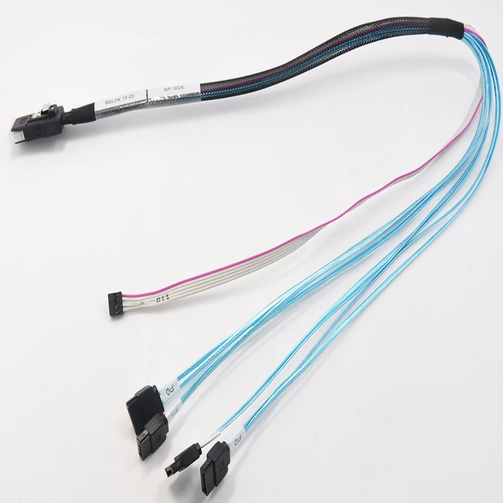 Internal 36P SFF 8087 Mini SAS to 4x SATA Reverse Breakout Cable with