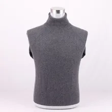 Большой размер чистый кашемир вязаный мужской свитер Basics пуловер водолазка сплошной цвет ЕС/S105-4XL135 в розницу и оптом