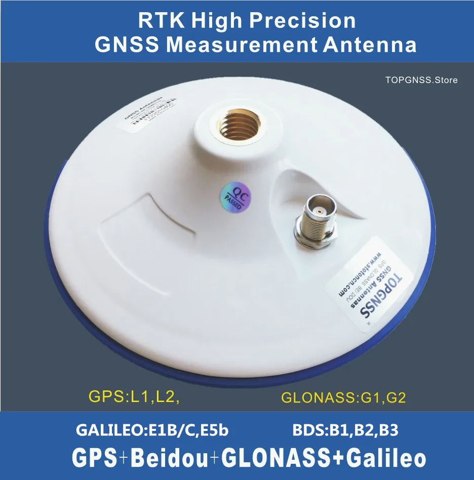 Высокоточная антенна RTK GNSS GPS с высоким коэффициентом усиления CORS TNC 3 18 в GLONASS GALILEO