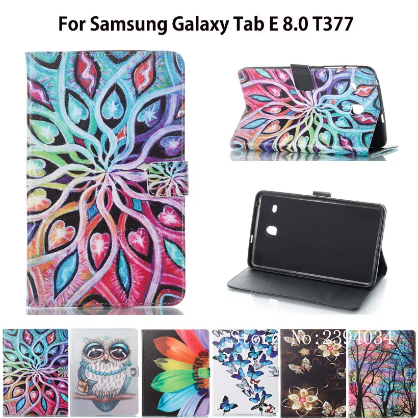 Чехол для Samsung Galaxy Tab E 8 0 T375 T377 T377V чехол планшета модный мультяшный Кот