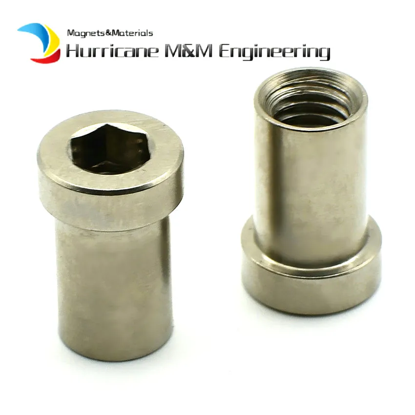 Титановая Заколка Для Ti C Shift Nut M6 13-33 мм DIY Шестигранная розетка с внутренней резьбой Ti болты Ti Винт Ti крепеж 2 шт