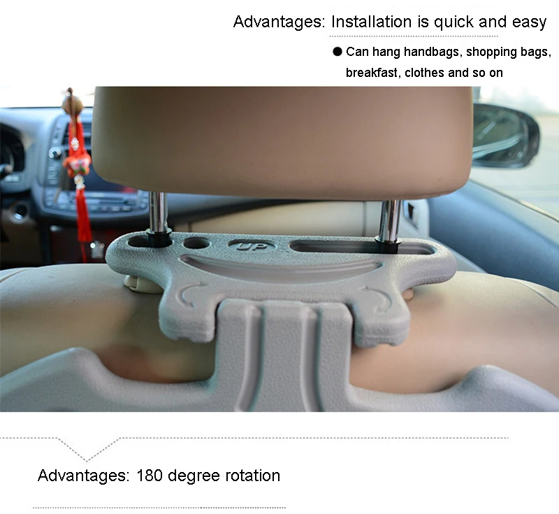 Горячая авто Интерьер ABS подголовник сиденья вешалка для одежды стеллаж стальная куртка Костюмы Рубашки Holer автомобиль поручень безопасности крюк