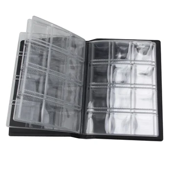 

120 Coin Collection Banknote Stamps Cash Holders Book Photo Leather Note Coins Storage Protection Currency Paper Money Album TB