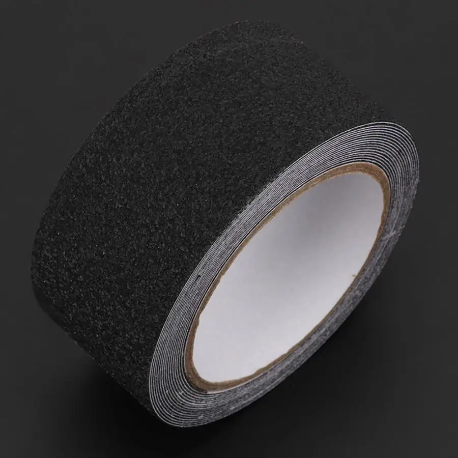 PEVA/PU Rubber Non-slip Tape 5m Long 5cm Wide Black White Gray Transparent Floor Stair Step Anti Slip Abrasive Safety Strip