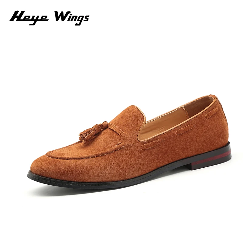 

Heye Wings Suede vintage lightweight loafers for men casual dress shoes