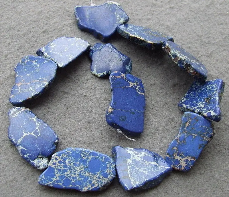 8SE10569 17x38mm 25x45mm Imperial Fancy Beads 17"-in Beads from Jewelry