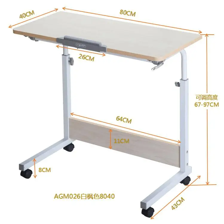 Ленивый простой складной стол кровать с ноутбуком стол съемный обучающий письменный стол подъемный маленький стол - Цвет: style 2