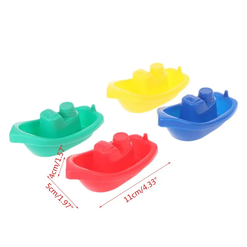 

4pcs Little Boat Train Bath Toy Bathroom Baby Toys High Quality ABS Swimming Pool Gift