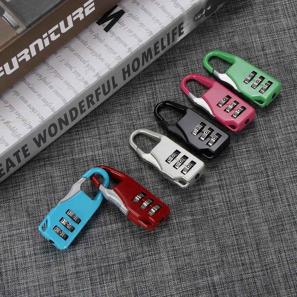 

Combination Colorful Password Lock Zinc Alloy Security Lock Suitcase Luggage Coded Lock Cupboard Cabinet Locker Padlock
