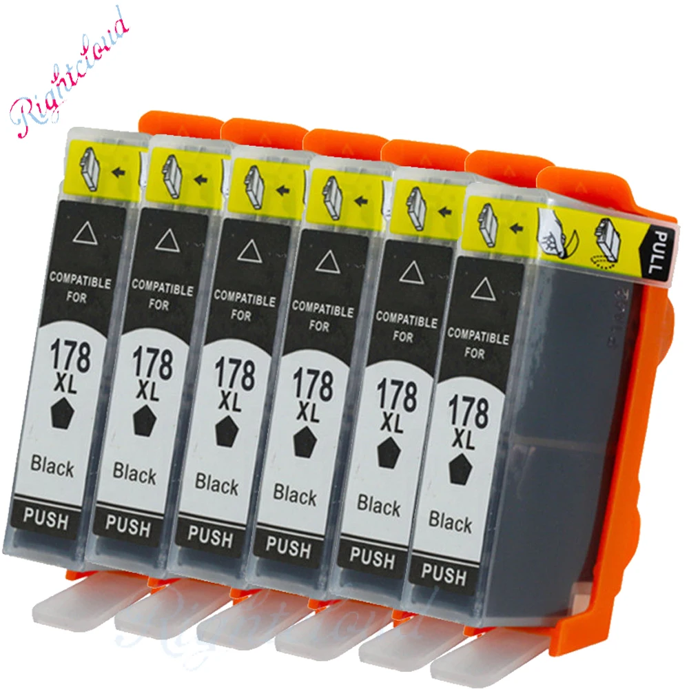 6x For hp178 178XL Refillable ink Cartridge for HP photosmart 5510 5515