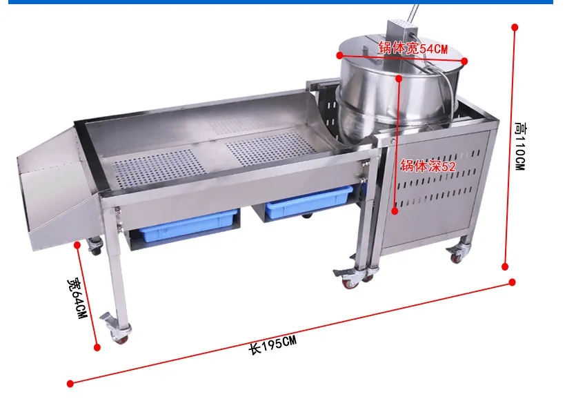 

industrial gas round ball shape popcorn maker big manual/automatic commercial popcorn machine