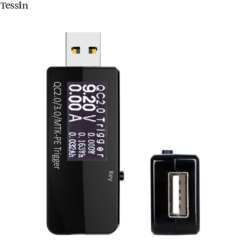 

INGMAYA USB Adapter Tester LED Digital Show Current Voltage Support QC2.0 3.0 MTK-PE Mode For Charger Power Bank Cable Doctor