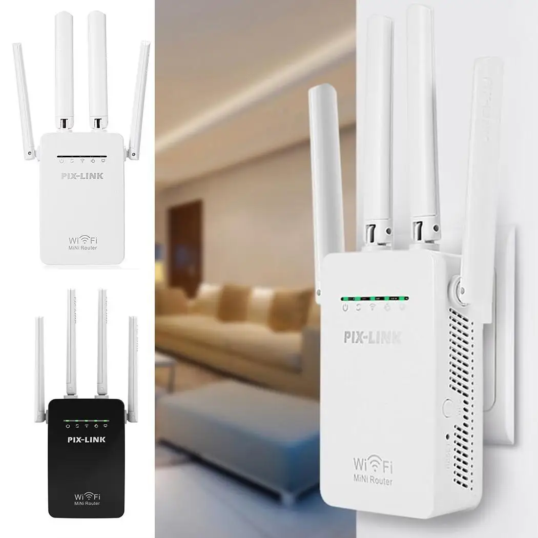 300 Мбит/с беспроводной расширитель диапазона Wi Fi маршрутизатор 4 антенны домашний