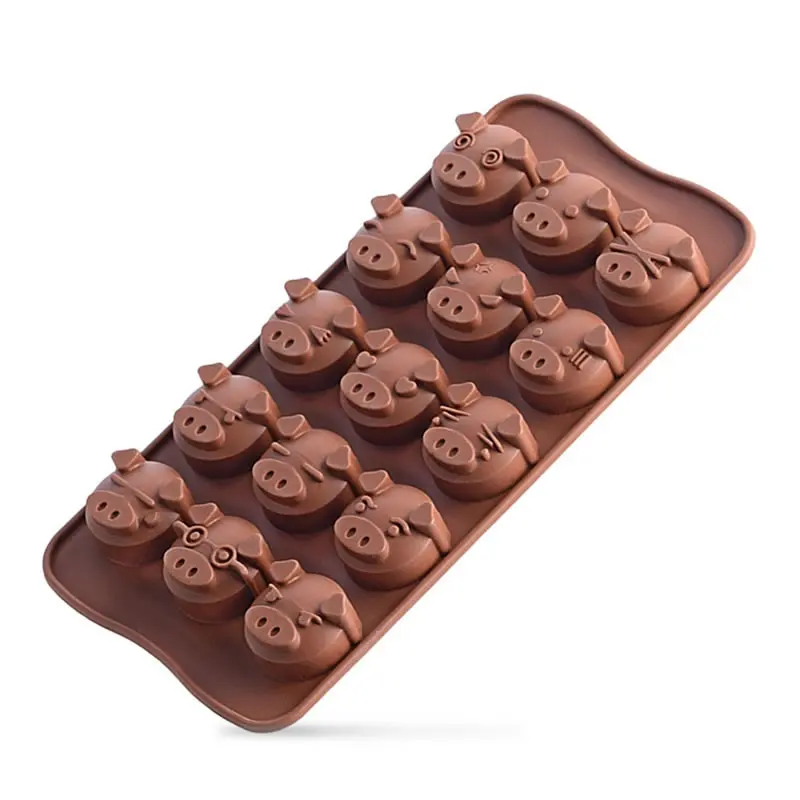 

Silicone Pig Shape Cake Mold Fondant Molds Sugarcraft Cake Cookie Biscuit Cutter Decorating Tool Kitchen Baking Pastry Supplies