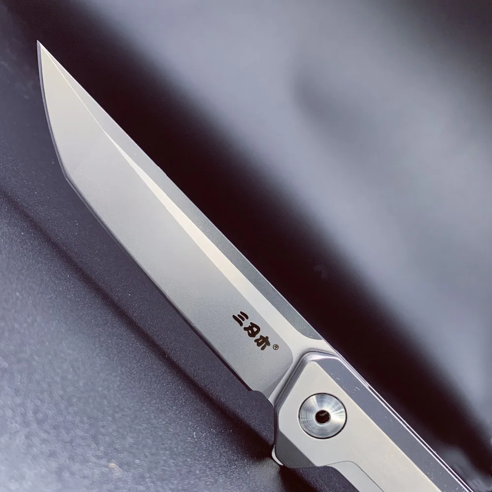 SANRENMU NEW 1161 Pocket Folding Knife 14C28N Blade Flipper Ball Bearing Outdoor Camping Survival HuntingTactics Tool EDC Knifes