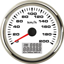 Gps скорость-метр 0-200 км/ч скорость, пробег на одометре с 8 Clors подсветкой 85 мм для автомобильный двигатель авто показывает поездки/COG ODO