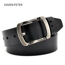 Men Cowhide Leather Belt Designer Classic Luxury Strap Male Belts Genuine For Buckle Fancy Vintage