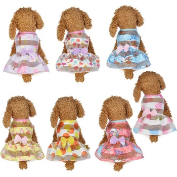 

Cute Flower Cat Dress Pet Clothes Princess Wedding Dress for Small Dog Cat Puppy Clothes T Shirt Dress Pet Costumes for Cats 20