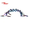 LureSport KT KW LG Rainbow Frame Blue Ring guide Set 8/9/10pcs guide Casting Rod Building component Repair pole DIY Accessory ► Photo 1/6