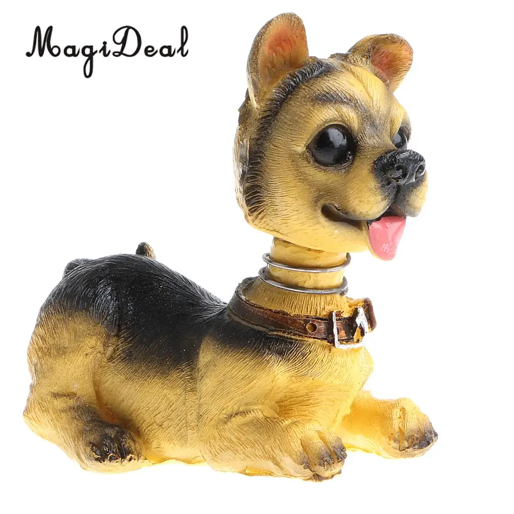 Cute Shaking Head Lucky Dog Puppy Pug Bobbing Heads Bobblehead Toy Aniaml Pet Figures Car Dashboard Auto Decoration