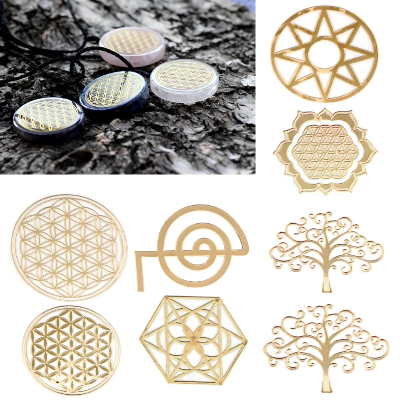 

JAVRICK Jewelry Tool Energy Tower Pattern Paste Copper Stickers For DIY Making Mould Craft NEW