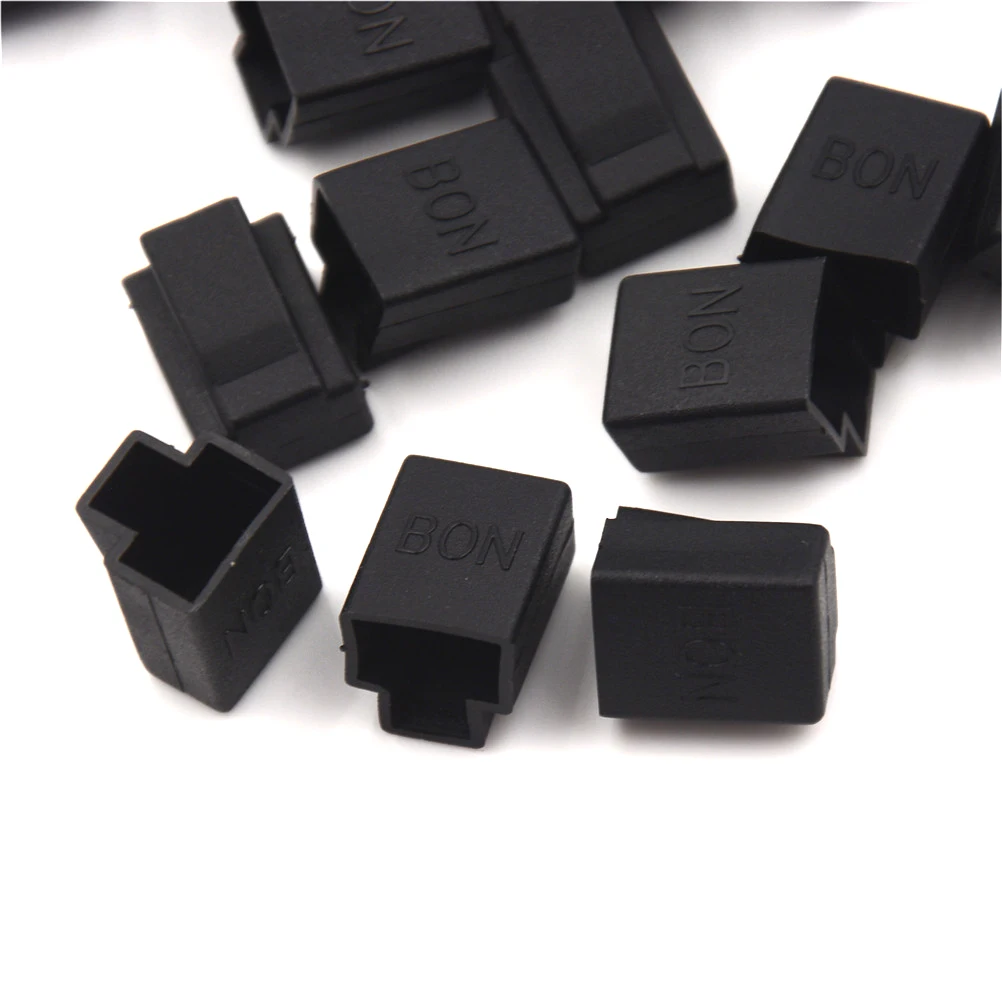 20 шт./лот Черная защитная крышка RJ45 с кристаллами для защиты от пыли оптовая
