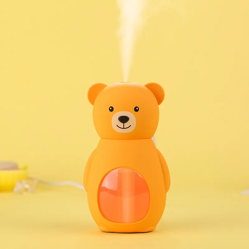 

New Cute Bear Humidifier High Quality Personalized Cartoon Teddy Bear Air Humidifier 160ML Ultrasonic USB Diffuser