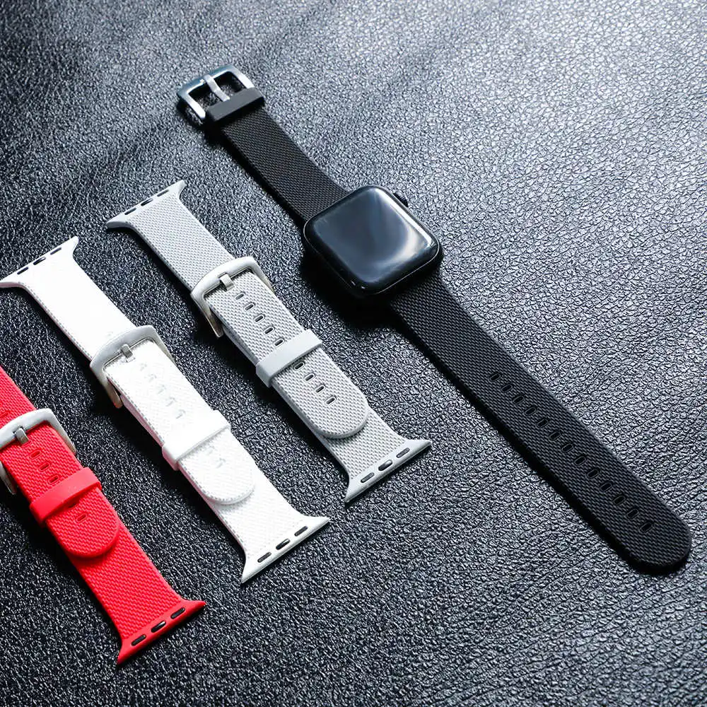 Спортивный ремешок для Apple watch 42 мм 38 iWatch 4 band 44 40 браслет из углеродного волокна