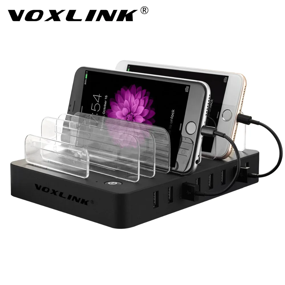 imágenes para VOXLINK 8 Puertos USB Cargador de Escritorio Multi-Dispositivo 96 W USB Estación de Carga Dock con Soporte de Enchufe de LA UE Para el iphone 7/7 Plus iPad Pro imágenes para VOXLINK 8 Puertos USB Cargador de Escritorio Multi-Dispositivo 96 W USB Estación de Carga Dock con Soporte de Enchufe de LA UE Para el iphone 7/7 Plus iPad Pro