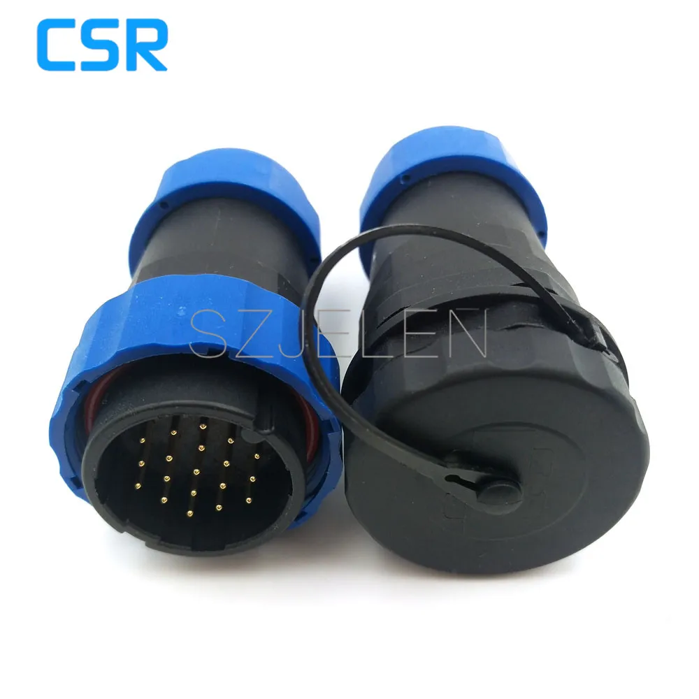 SD28TP ZM 19 контактный линейный водонепроницаемый разъем IP67 светодиодный фонарь