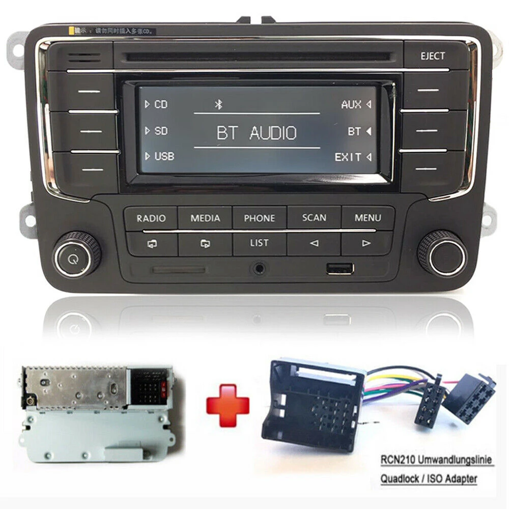 Car Radio Stereo RCN210 +Cabel Bluetooth CD MP3 USB AUX SD for