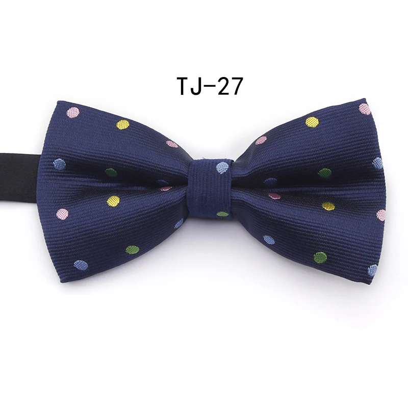 Navy Blue 3 Галстук-бабочка в синий горошек, Свадебный галстук-бабочка Noeud Papillon для мальчиков и девочек, шелковый галстук из полиэстера, галстук-бабочка для мужчин и женщин - Цвет: Navy Blue 3
