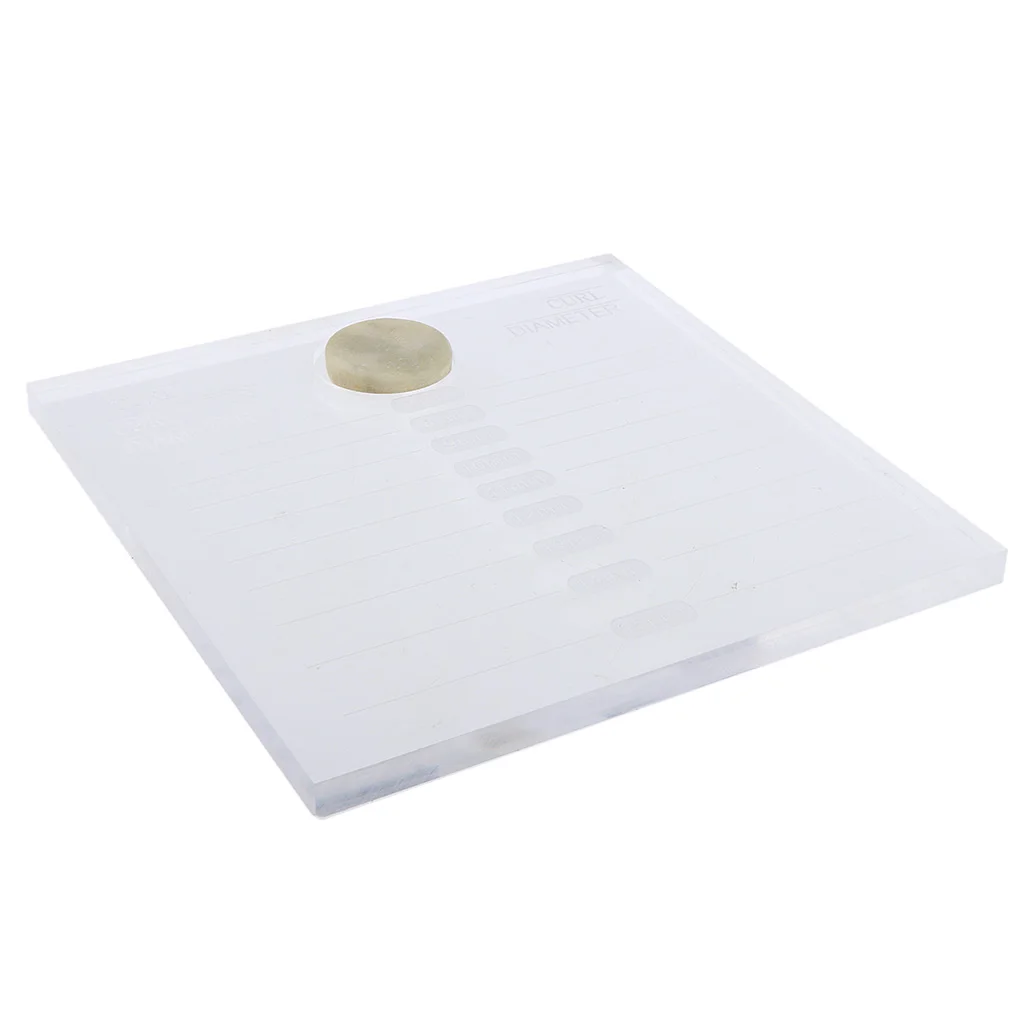 Transparent Eyelash Extension Tray Adhesive Glue Pallet Holder Stand Lashes Plate Display Board, Clear