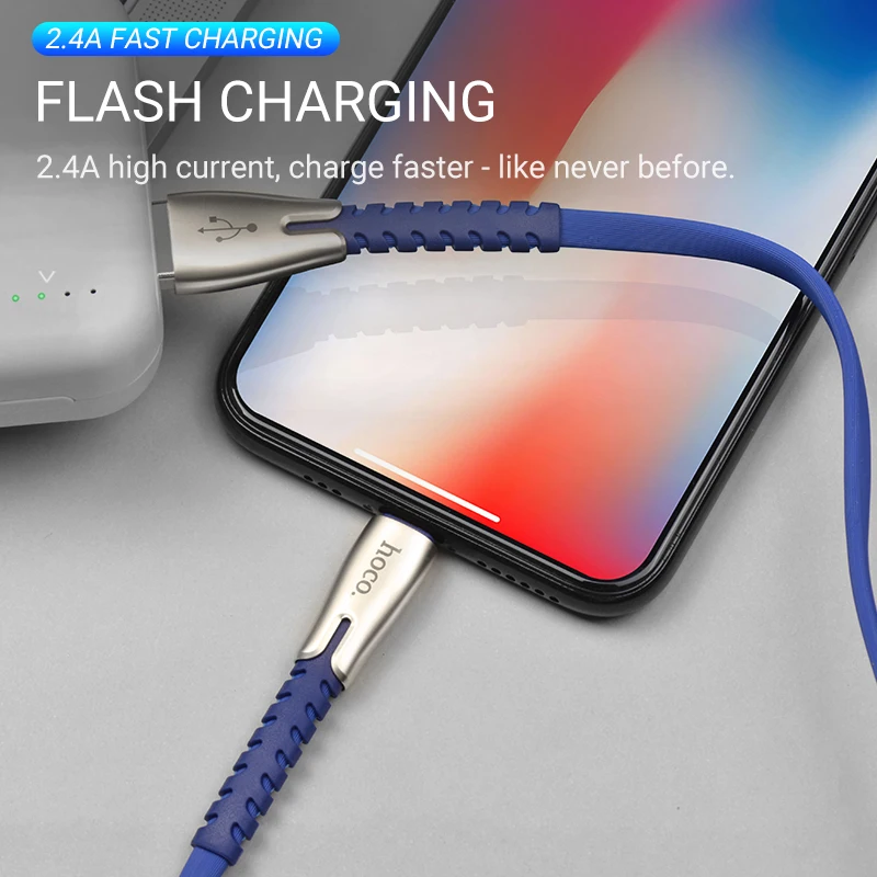 hoco usb кабель для лайтнинг зарядка и передача данных провод юсб iPhone 7 8 Plus зарядное