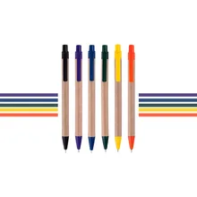 200 шт эко-бумага ручка пластиковый клип зеленая концепция экологическая шариковая ручка индивидуальные рекламный логотип подарочные шарики точка