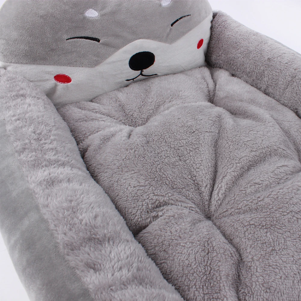 Pet Nest Soft And Washable Velvet Autumn And Winter Cute Cartoon Warm Dog Mattress High Quality Comfort More Choice Pet Supplies