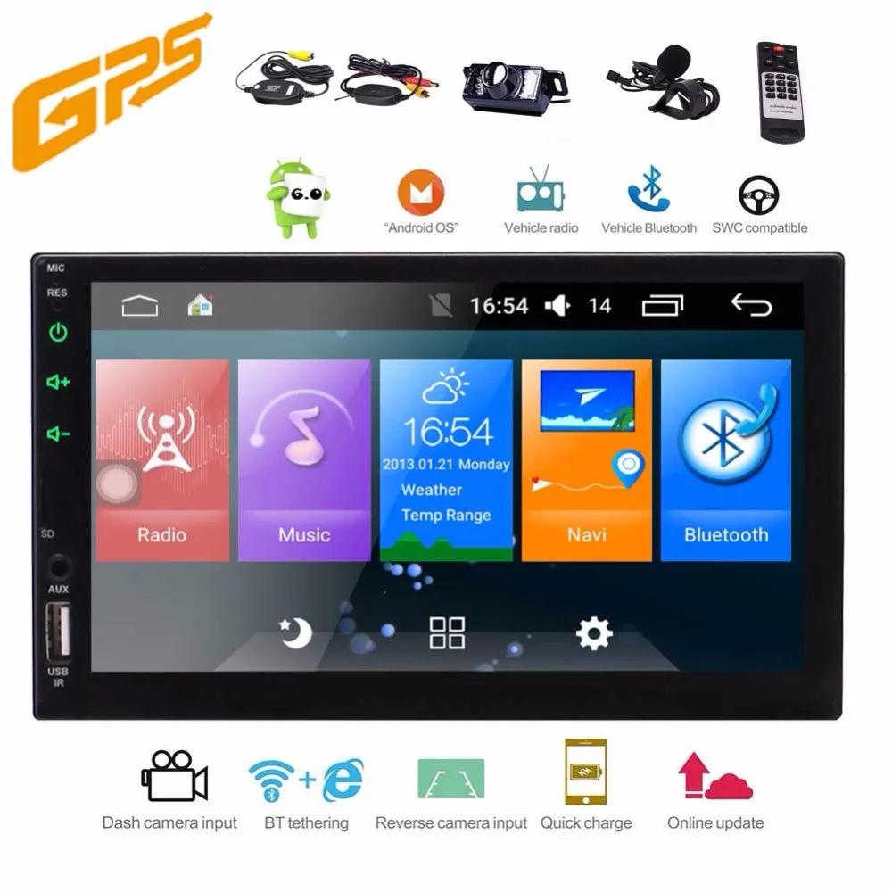 

Eincar Android Auto Android 6.0 Car Stereo Double Din GPS and WIFI, Support Fastboot, Backup Camera, Touch Screen USB, AUX FM/AM