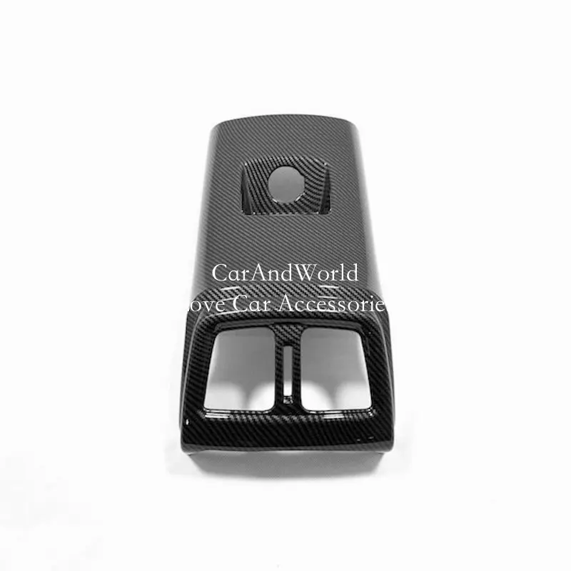 

For Hyundai Tucson 2019 Rear Seat Air Condition Outlet Cover Anti kick board USB Charger Interface Protector ABS Car Accessories