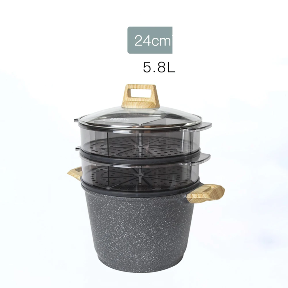 Soup Pot double boiler Cooking Non Stick pan Cooker Milk noodles Hotpot