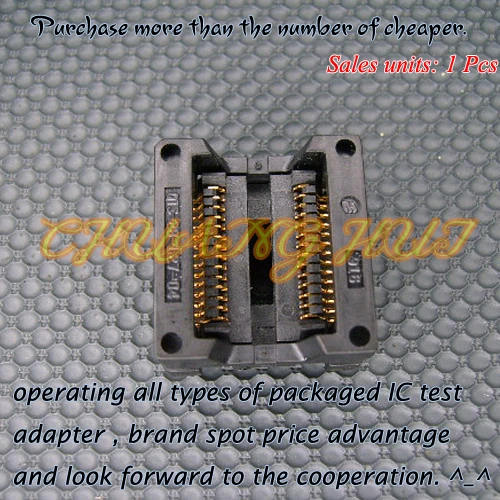 OTS-28-1.27-04 SOP28/SOIC28 IC Test Socket / Programmer Adapter / Burn-in Socket 1.27mm Pitch(300mil) OTS-28-1.27-04 SOP28/SOIC28 IC Test Socket / Programmer Adapter / Burn-in Socket 1.27mm Pitch(300mil)