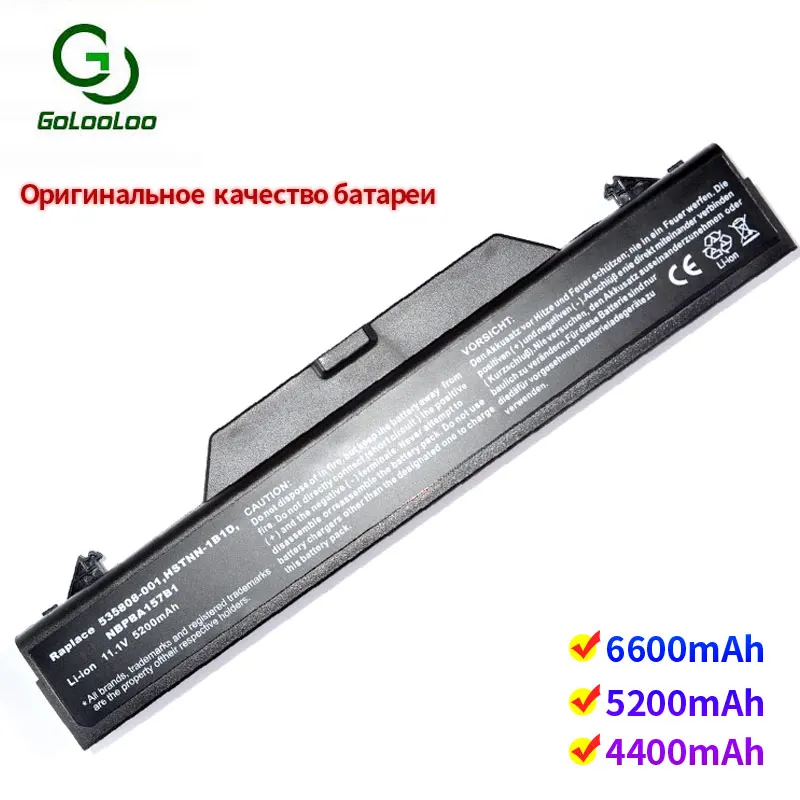 Gololoo 6 ячеек Аккумулятор для ноутбука Hp 535808-001 591998-141 593576-001 HSTNN-1B1D IB89 OB89 W79C-7 XB89 NBP8A157B1