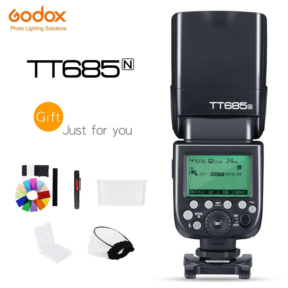 Godox Thinklite TTL TT685N высокоскоростная вспышка для камеры 1/8000s GN60 Nikon s I II Autoflash (TT685N)|camera