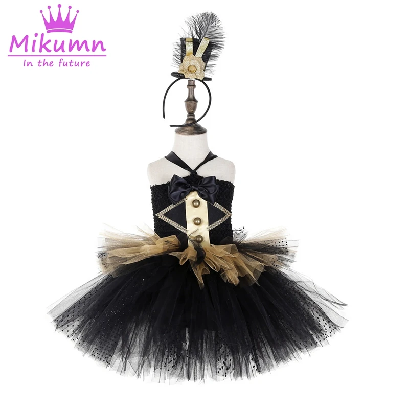 

Hot Sale Cute Girls Tutu Dress Kids Circus Lion Tamer Cosplay Costumes Halloween Carnival Birthday Party Dress With Headband
