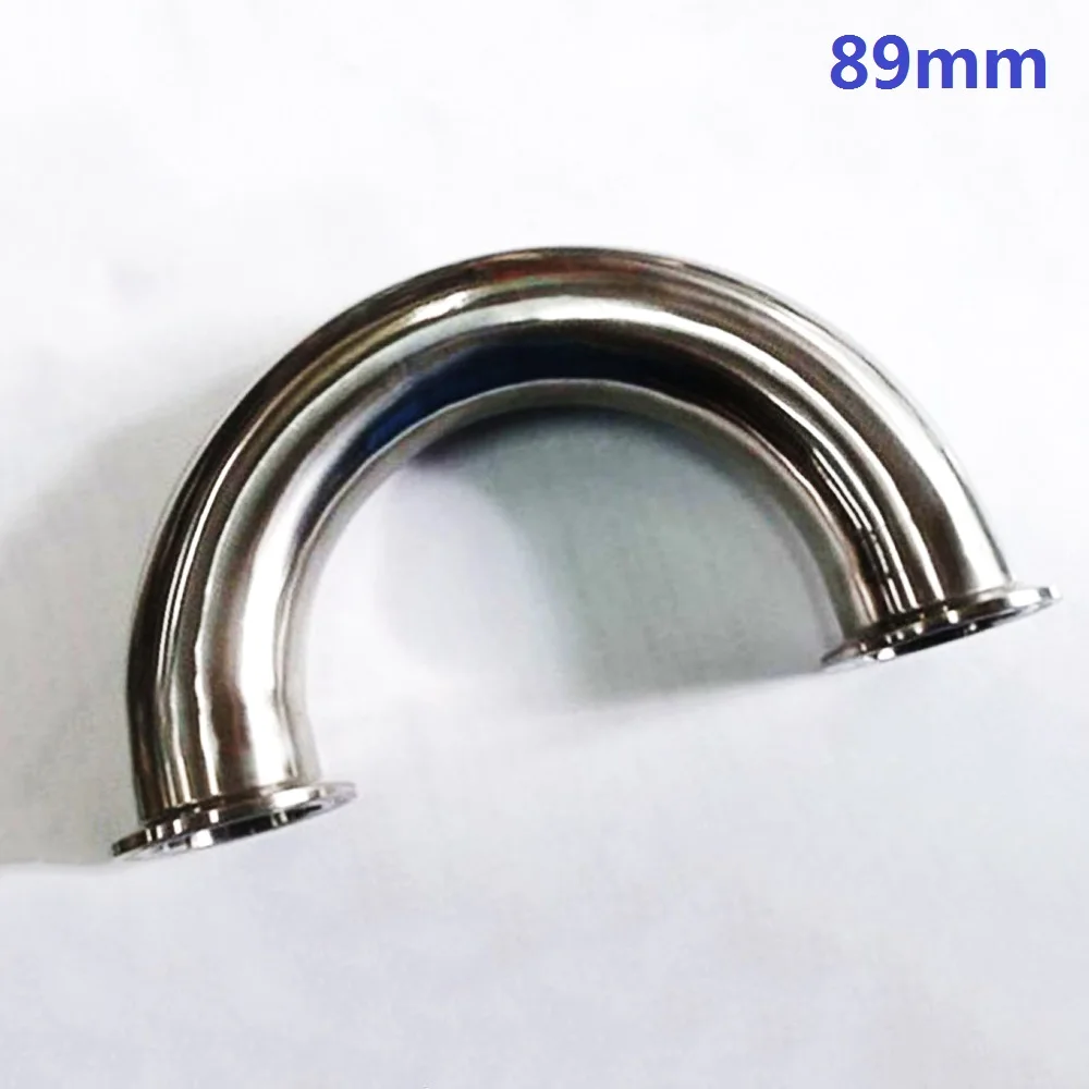 

OD89mm Tri Clamp 106mm Stainless Steel 304 Sanitary 180 Degree U type Pipe Fitting Return Bend