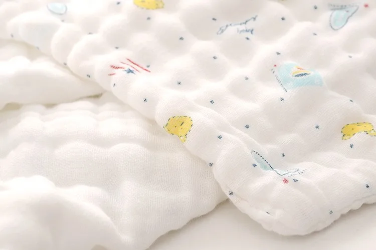 Детское одеяло муслин хлопок четыре слоя утолщаются новорожденных пеленать зима детское Пеленание спальный кондиционер Одеяло S