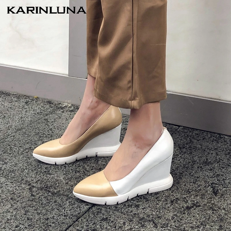 Karinluna/Лидер продаж 2021 года Оптовая продажа Летние женские туфли на высоких