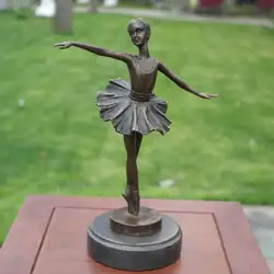 Музыка балета dance медь скульптура ремесла Главная Обстановка украшения подарки Шанхай бронзовый мир искусства