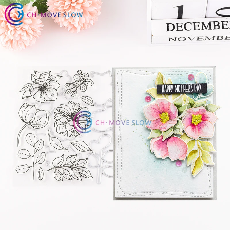 

CH EVEN MORE SPRING FLOWERS Metal Cutting Dies For Scrapbooking Practice Hands-on DIY Album Card Craft Dies